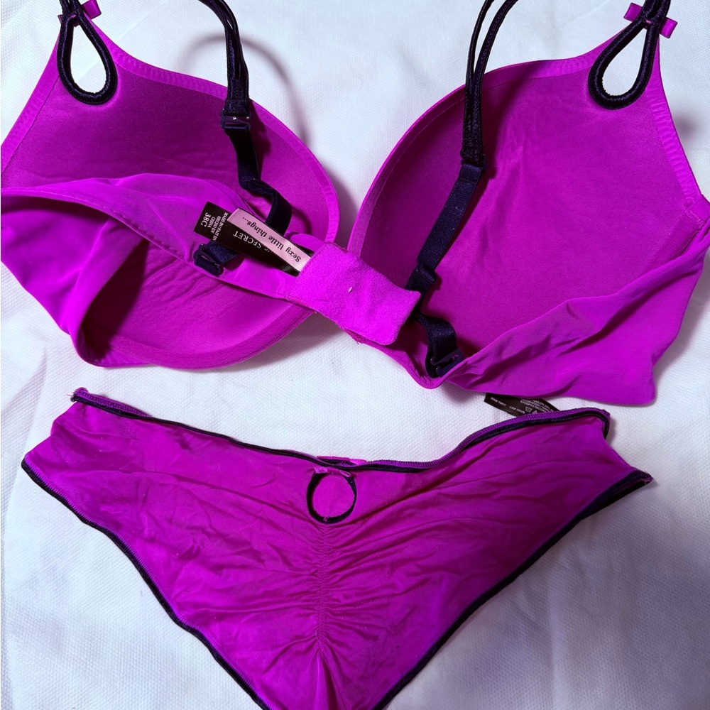 Victoria Secret Vibrant Purple Bra and Panty Set